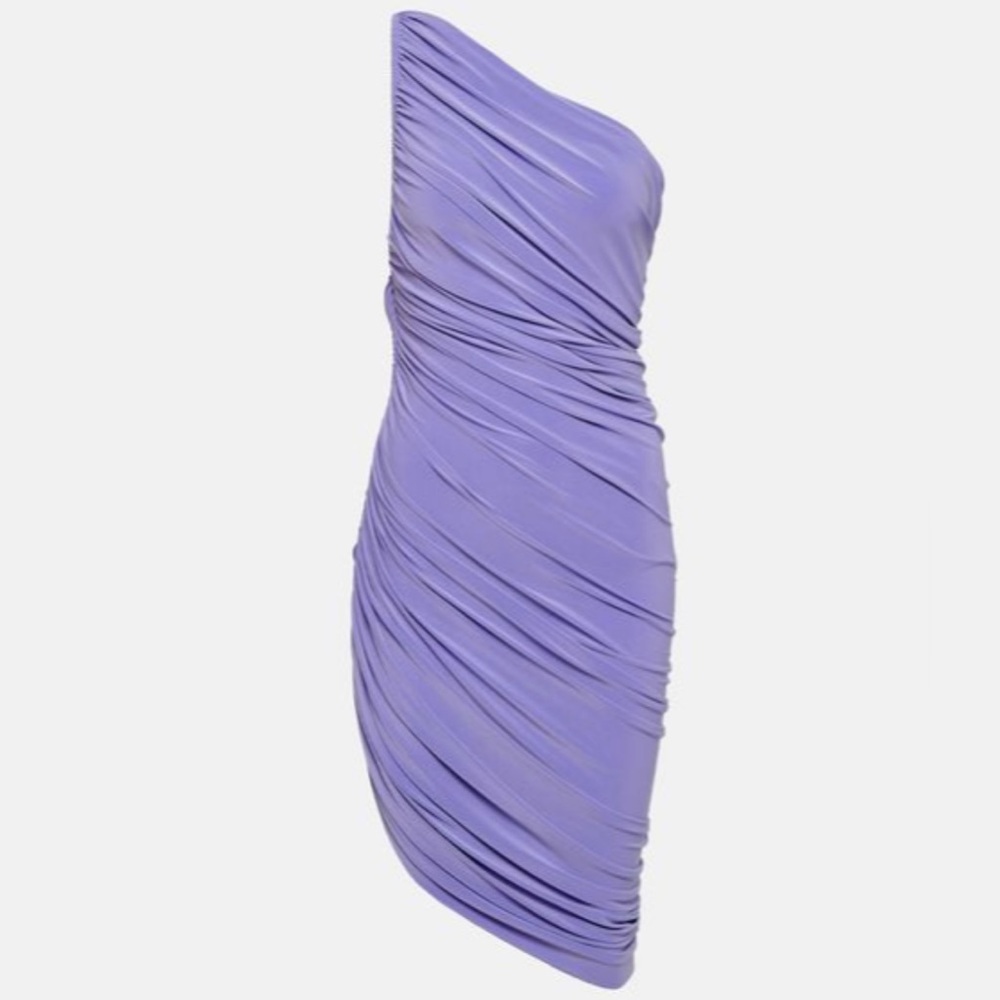 Norma Kamali Diana One-Shoulder Jersey Minidress, EUC, size Small